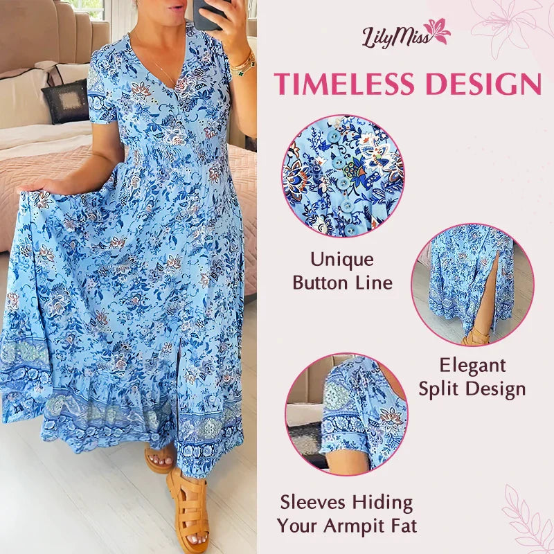 【S-4XL】🌺Rochie florală de vară-7
