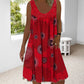 👗 【S-5XL】Femei de vară fără mâneci rochie imprimată de vară-8