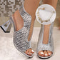 🏖️👠Sandale elegante cu toc pentru femei, cu vârful deschis – Picioare zvelte, mers confortabil 👡-17