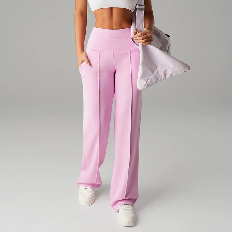 💗ULTIMA ZI DE REDUCERI 50% REDUCERE⚡50.000+ VÂNDUTE💕Pantaloni drepți largi, simpli, pentru femei-5