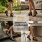 👡 Sandale cu toc gros pentru femei, cu curea în formă de T – spate elastic, platformă căptușită și curea metalică în formă de T – confort de la zi la noapte 💃