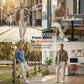 Pantaloni de jogging casual tip cargo pentru bărbați