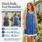 Rochie din denim cu imprimeu, în două piese, pentru femei