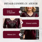💞Set top și pantaloni din catifea cu strasuri pentru femei-4
