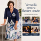 Rochie elegantă cu mâneci scurte și imprimeu floral pentru femei