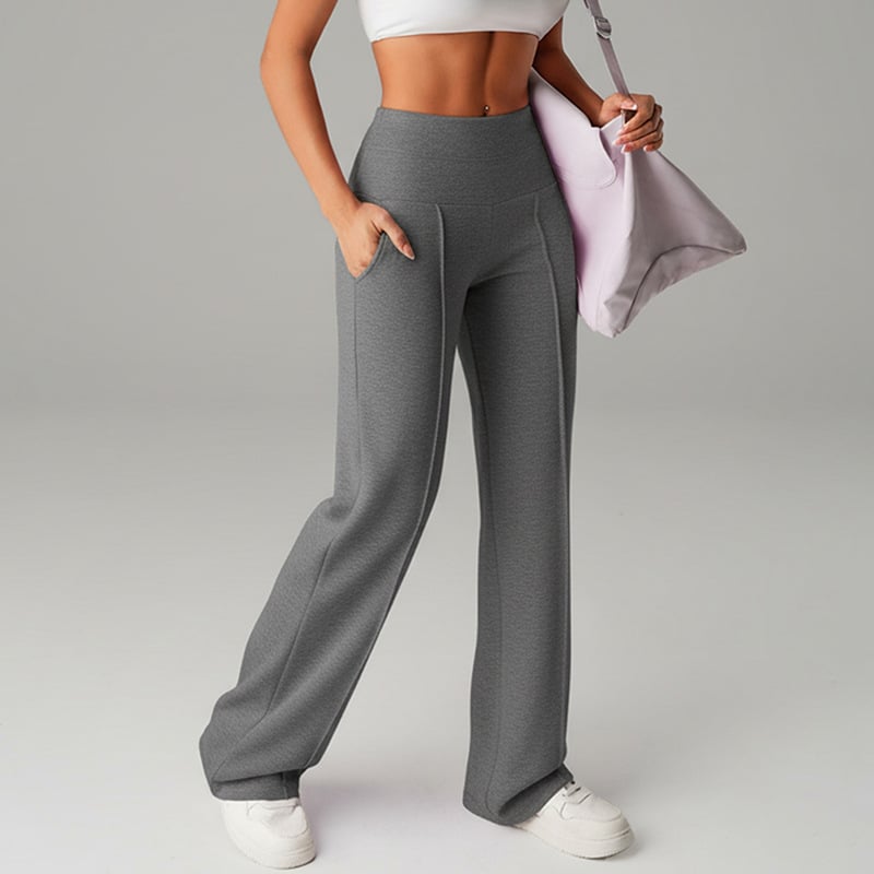 💗ULTIMA ZI DE REDUCERI 50% REDUCERE⚡50.000+ VÂNDUTE💕Pantaloni drepți largi, simpli, pentru femei-8