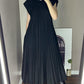 ✨💕【M-3XL】Rochie plisată pentru femei în culoare solidă👗-3