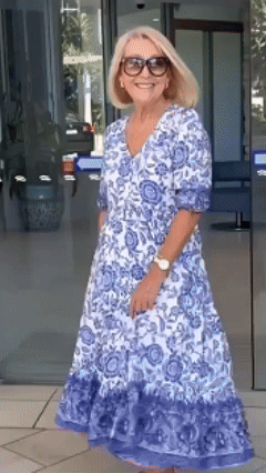 🎉Reducere limitată în timp💝Ofertă specială💝👗Rochie confortabilă în stil boem, cu decolteu în V, ultimul model✨-5