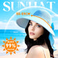 👒 Pălărie cu boruri largi pentru protecție solară + eșarfă – Cumpără una și primești una gratis! 😎