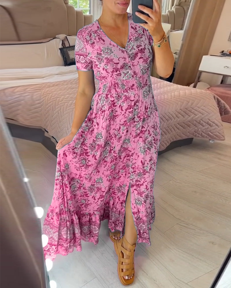 【S-4XL】🌺Rochie florală de vară-14