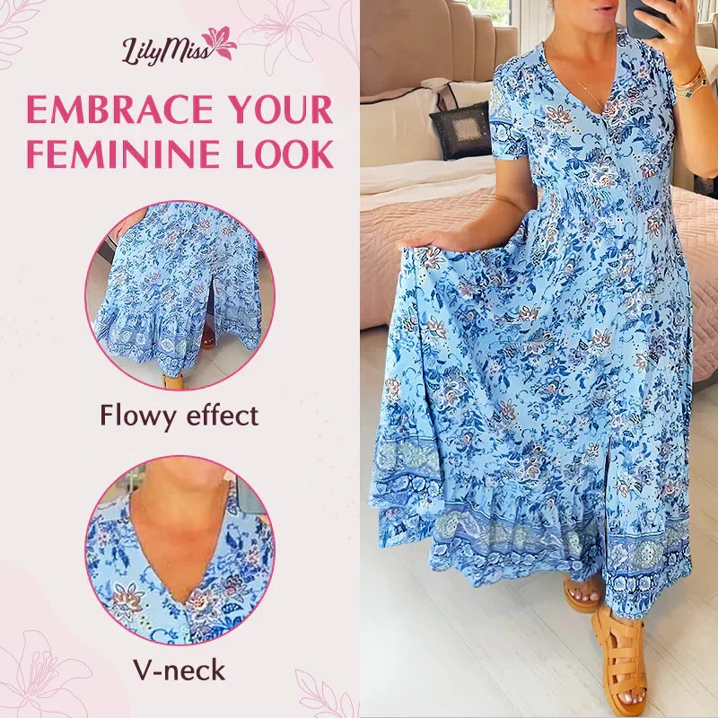 【S-4XL】🌺Rochie florală de vară-3