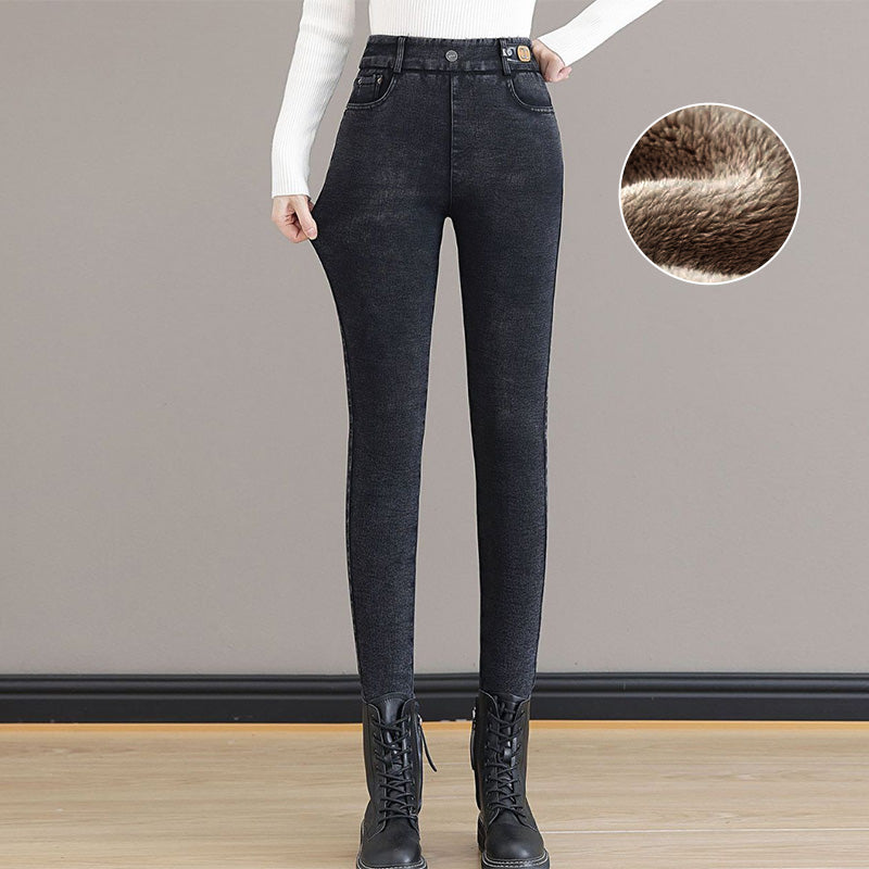 💕Blugi skinny elastici, cu talie înaltă, pentru femei-11