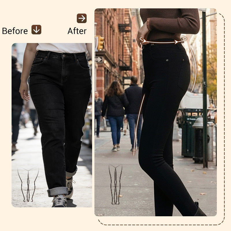 💕Blugi skinny elastici, cu talie înaltă, pentru femei-6