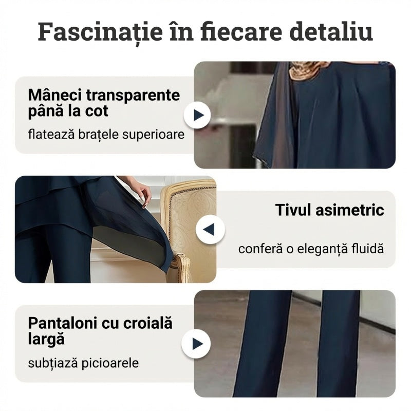 💝Moda de vara Chiffon doamnelor Plus Dimensiune două piese Set-8