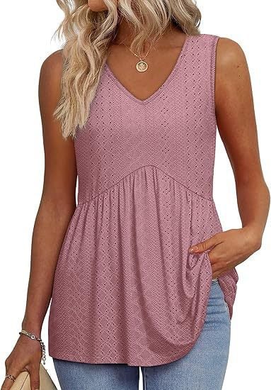 💖Comandați acum și economisiți instantaneu 40%✨Bluze elegante fără mâneci, cu decolteu în V, pentru femei-4