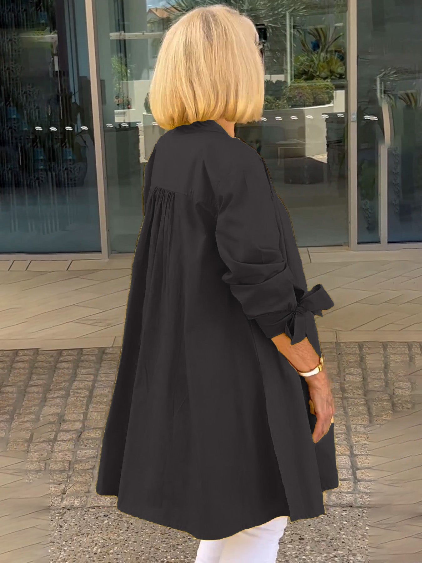 ✨Jachete lungi din bumbac, în culori uni 🔥-17
