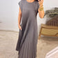 ✨💕【M-3XL】Rochie plisată pentru femei în culoare solidă👗-14