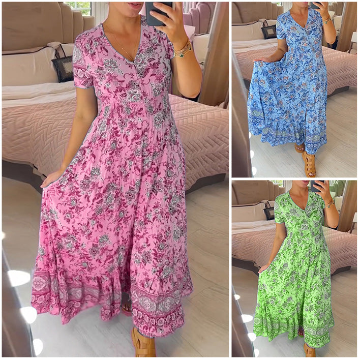 【S-4XL】🌺Rochie florală de vară-1