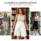 Pantaloni culottes eleganți pentru femei, cu talie încrucișată și croi larg