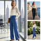 Pantaloni cu talie înaltă, din material elastic, care se mulează perfect pe siluetă👖