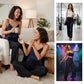 📢📢50 % OFF !!🎅Women's Sequin Sparkle Wide Leg Pants with Elastic Waistband-6