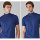 👕 🔝 Tricou slim cu guler ridicat pentru bărbați – Stil mulat, confortabil și modern 🎁-16