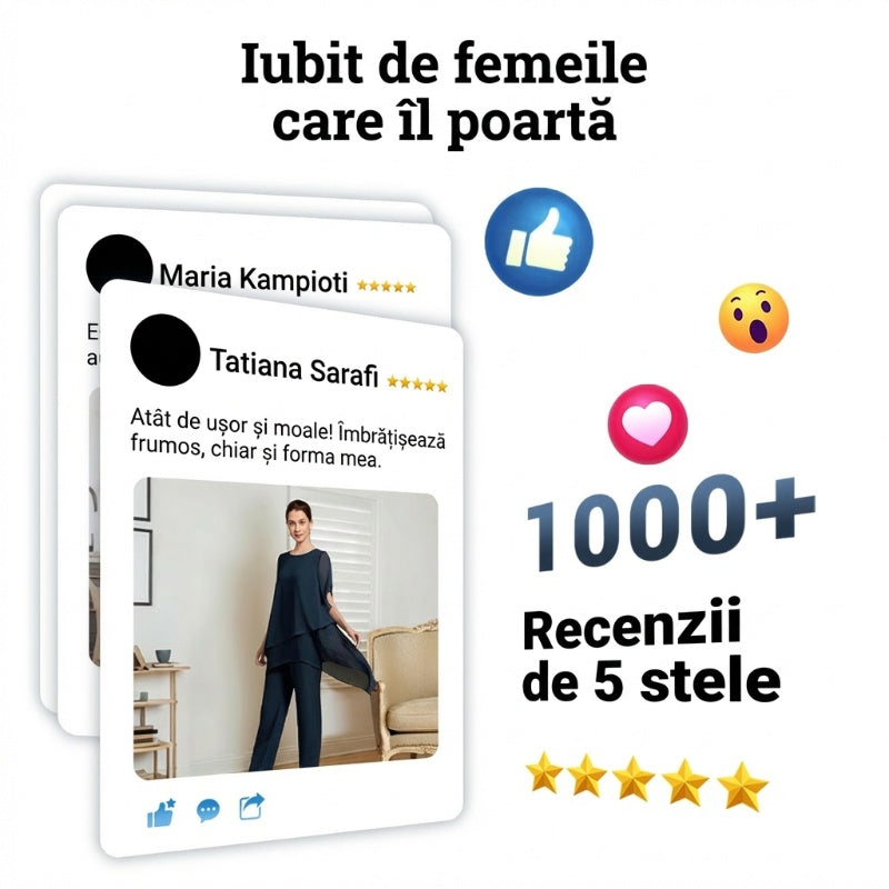 💝Moda de vara Chiffon doamnelor Plus Dimensiune două piese Set-9