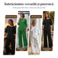 💖Top cu tiv neregulat pentru femei și pantaloni cu picior larg, set din două piese🔥-8