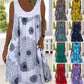 👗 【S-5XL】Femei de vară fără mâneci rochie imprimată de vară-1