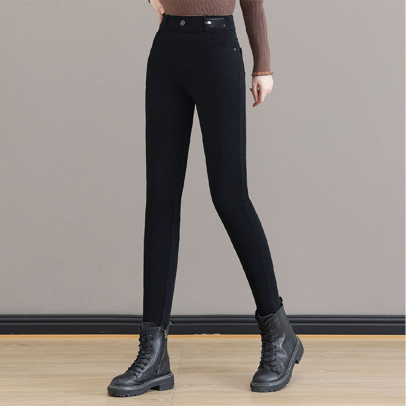 💕Blugi skinny elastici, cu talie înaltă, pentru femei-12