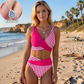 👙 Costume de baie color block de la S la 3XL: Costume de baie din două piese elegante și modelatoare 🌊