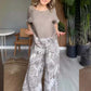 Set casual din două piese pentru femei, cu imprimeu floral