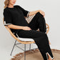 👚🌟 Set format din top tricotat și pantaloni largi🔥😍