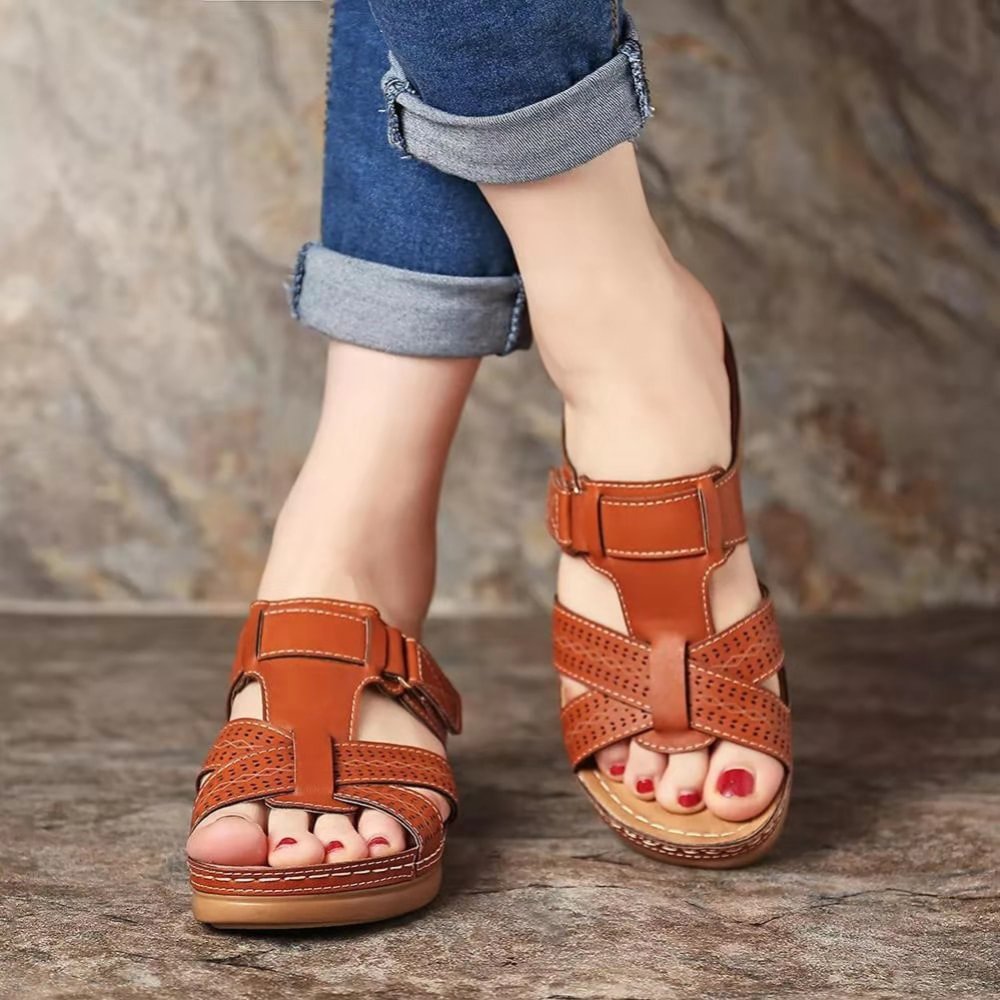 Sandale din piele premium pentru femei-8