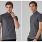 👕 🔝 Tricou slim cu guler ridicat pentru bărbați – Stil mulat, confortabil și modern 🎁-15