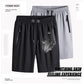 👖Pantaloni scurți elastici din mătase artificială pentru bărbați, mărime mare