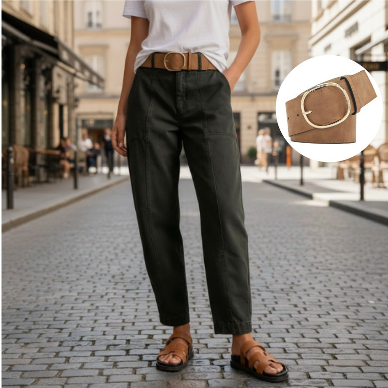 👖 50% REDUCERE ACUM! Pantaloni utilitari pentru femei, cu talie înaltă și croială conică – croială care subțiază silueta, buzunare practice și țesătură rezistentă la șifonare ✨👜-8