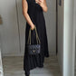 ✨💕【M-3XL】Rochie plisată pentru femei în culoare solidă👗-12