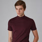 👕 🔝 Tricou slim cu guler ridicat pentru bărbați – Stil mulat, confortabil și modern 🎁-8