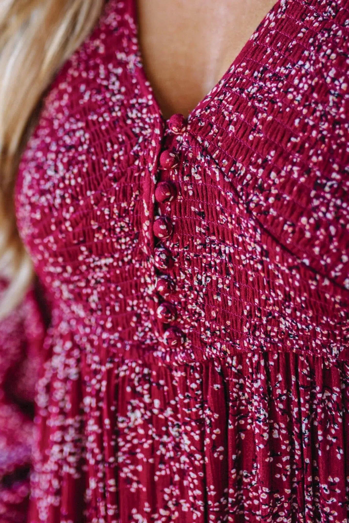 Ofertă specială de astăzi 49% reducere-💃Rochie lungă pentru femei, cu talie smocată, din rayon floral, căptușită-4