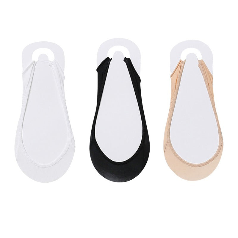 👠Cumpără 1 pereche și primești 4 perechi👠Șosete invizibile antiderapante din silicon-16