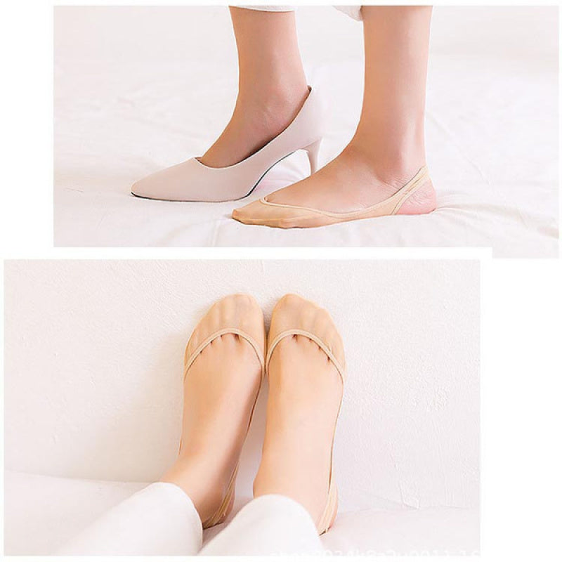 👠Cumpără 1 pereche și primești 4 perechi👠Șosete invizibile antiderapante din silicon-4