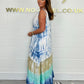 ✨ 👗💝 Fustă lungă de vară pentru femei, vopsită în stil tie-dye