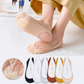 👠Cumpără 1 pereche și primești 3 perechi👠Șosete invizibile cu finisaj antiderapant din silicon