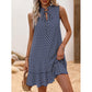 🌟Ofertă specială – 50% reducere!! 👗💕Rochie pentru femei cu fundă și model geometric-2