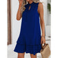 🌟Ofertă specială – 50% reducere!! 👗💕Rochie pentru femei cu fundă și model geometric-6