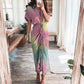 🔥Noutate vara 2026 – ❤️ Rochie-cămașă din satin cu nasturi pentru femei-11