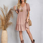 😍【S-3XL】👗Rochie lungă casual cu mânecă scurtă-2