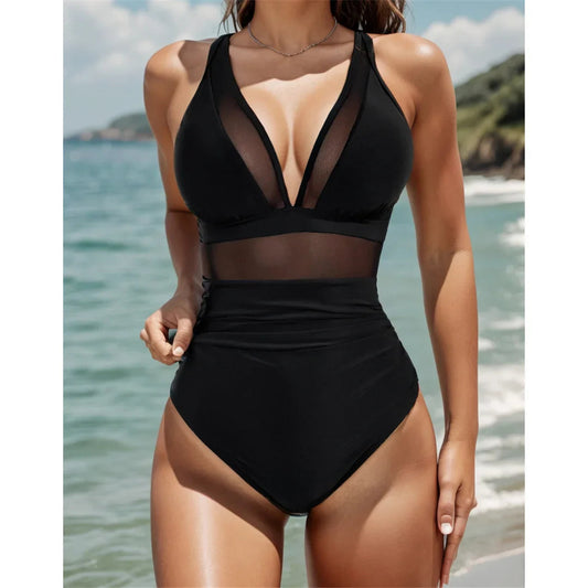 🌷 Întâlnește vara - 50% reducere🏝️👙Costum de baie din plasă cu efect de modelare a abdomenului