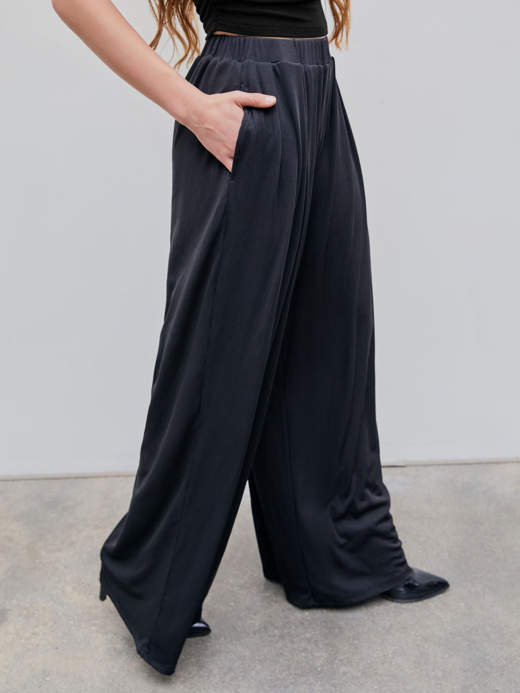 💕Reduceri de vară – 50% reducere!!✨Pantaloni casual elastici, cu croi larg-9